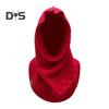 Winter Wool Knitting Scarf Women Men Solid Color Dual Use Shawl Scarf Twist Texture Versatile Warm Hat Scarf