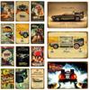 Back To The Future Vintage Metal Poster Car Movies Art Painting Print Tin Signs Retro Classic Film Wall Pictures Room Home Decor