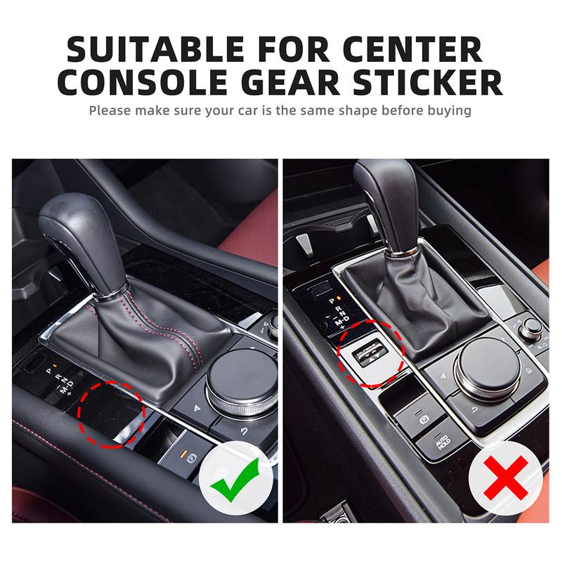 Top Suede Trim LHD RHD Sticker For Mazda 3 Axela BP 2024 2025 202Central Automatic Gear Shift Panel