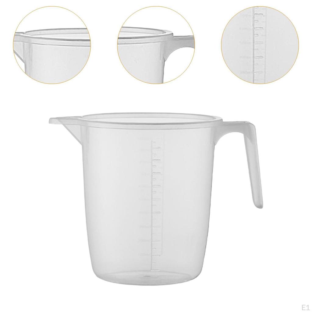 Measuring Cup Transparent Sturdy Easy To Clean Baking Accessory Jug for Home Kitchen Tea