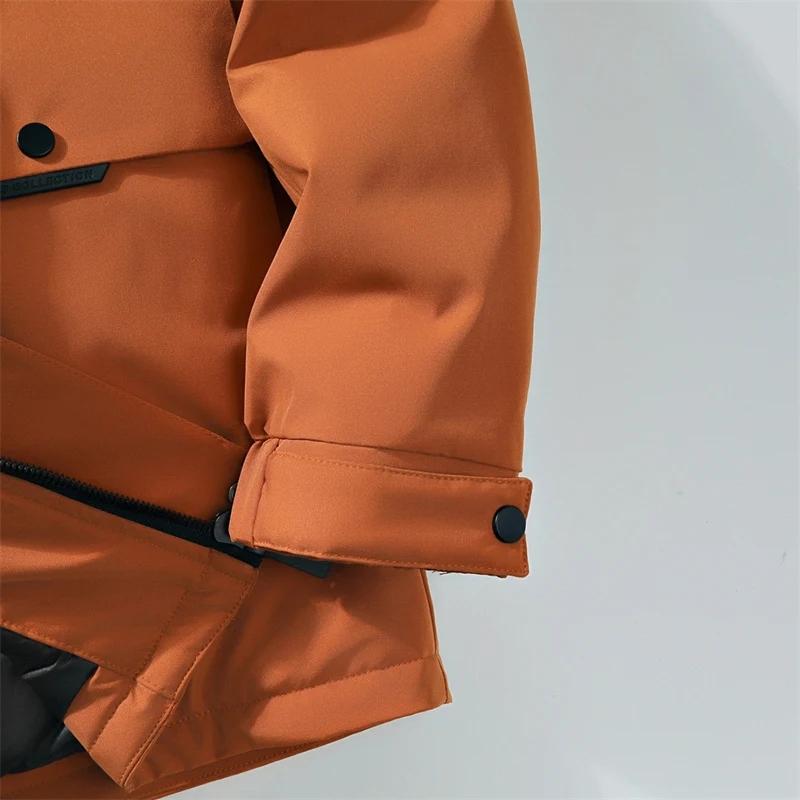 Новый зимний мужской пуховик больших размеров с утолщенным флисом, теплая мужская рабочая одежда с капюшоном и лацканом