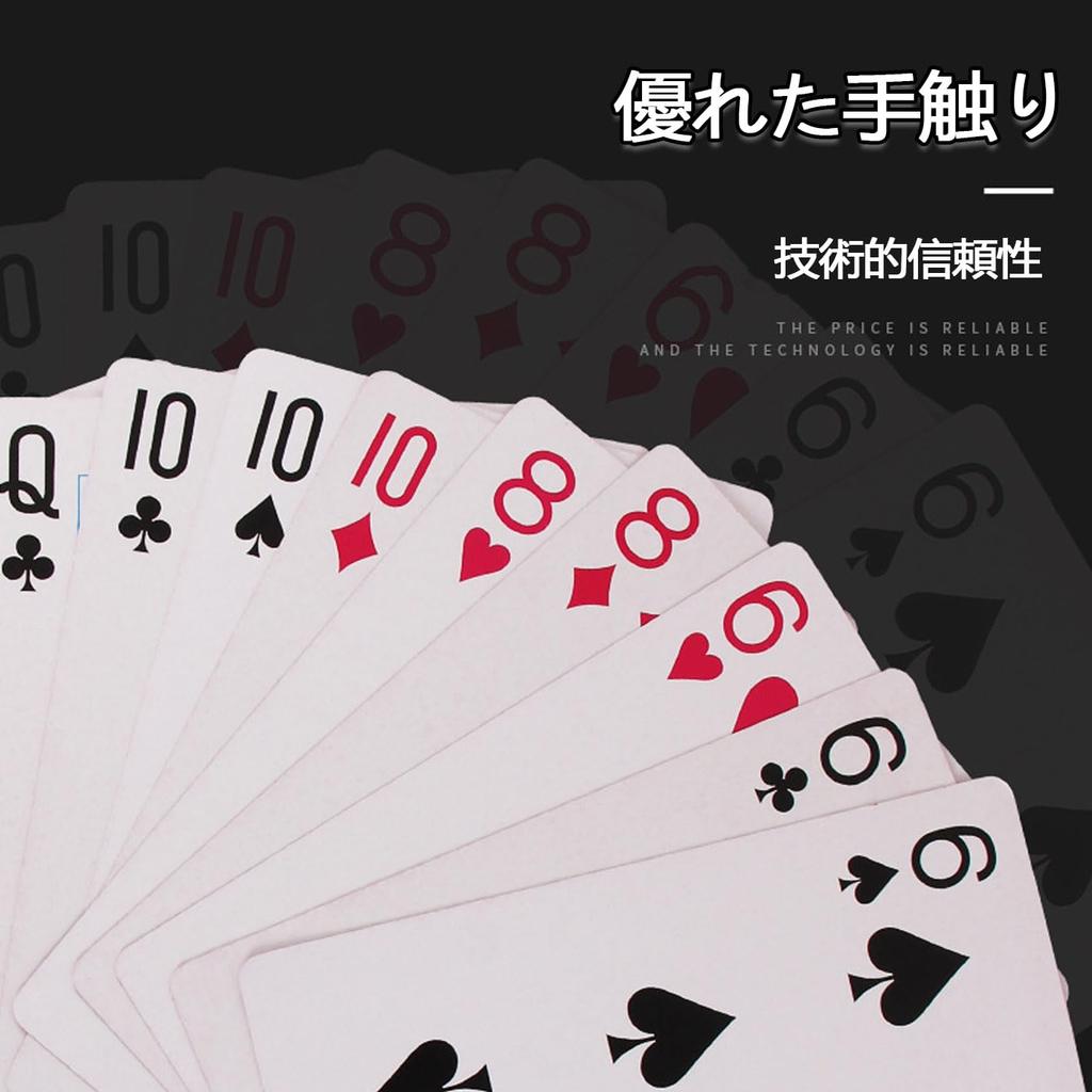 Ginhkok Большая Игральная 4x 17см x Идеально для Карточных Фокусов Jumbo и Развлекательных Карт, Размер, 12см, Игры, Вечеринки, Фокусы, Игры,