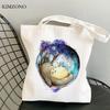 Totoro Shopping Bag Jute Bag Eco Shopper Grocery Reusable Bolsa Bag Net Reusable Jute Bolsas Reutilizables Sacolas
