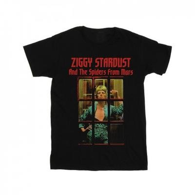 Женская/женская хлопковая футболка бойфренда Ziggy Stardust Spider