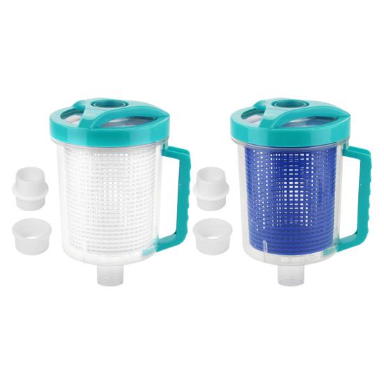 Yousheng Контейнер для листьев для бассейна для пылесоса для бассейна Прозрачный сборник листьев для бассейна Ловушка для листьев Высокоемкий уловитель листьев Улавливает ветки мусор для бассейна спа