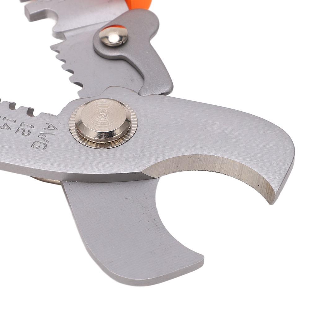 Stainless Steel Cable Cutter 6.9in Length Stripping Tool Convenient Crimper Tool  Repair Work