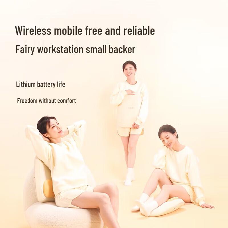 Портативная подушка-массажер для поясницы и спины Breo Back5Lite, штекер CN (адаптер в комплекте)