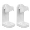 Lot de 2 supports muraux auto-adhésifs pour brosse à dents électrique sans perçage - blanc