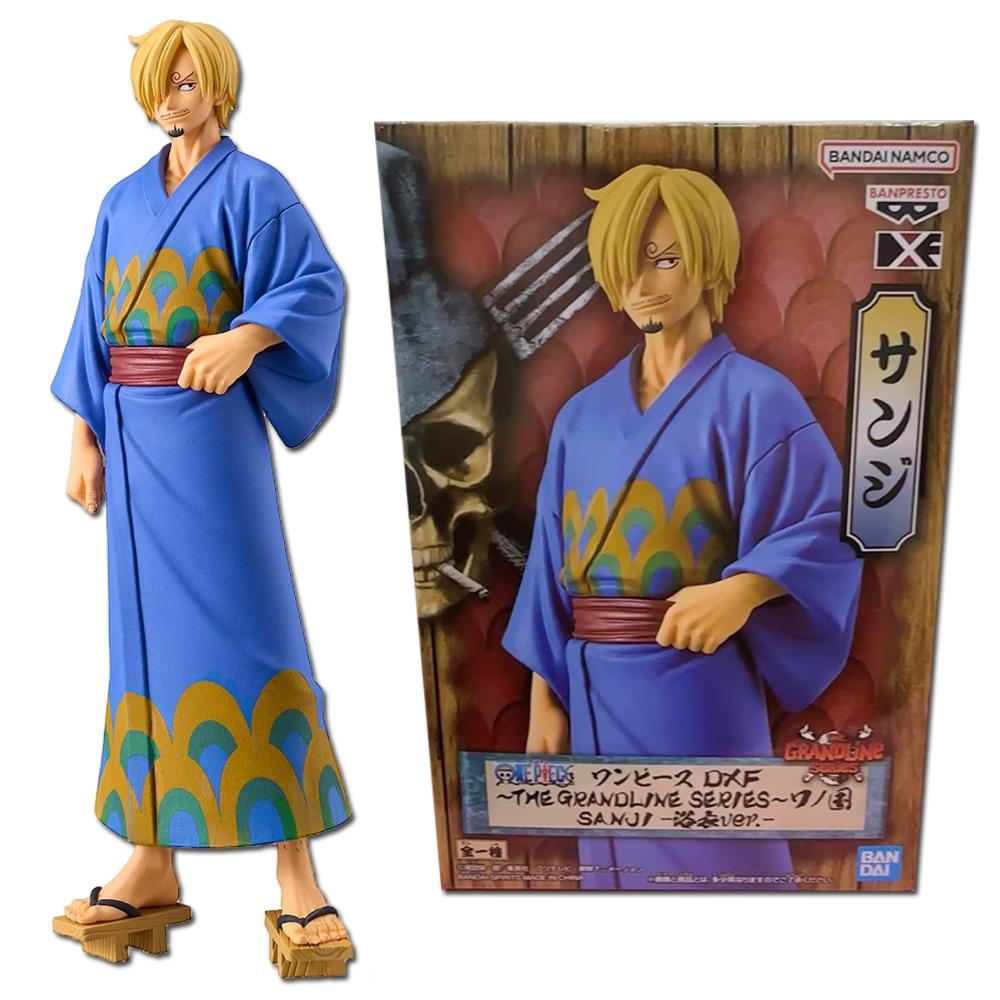 Аниме One Piece Фигурка DXF Страна Вано 17см Винсмок Санджи Ророноа Зоро Модель Игрушка Украшение Коллекция Подарок на День Рождения для Детей