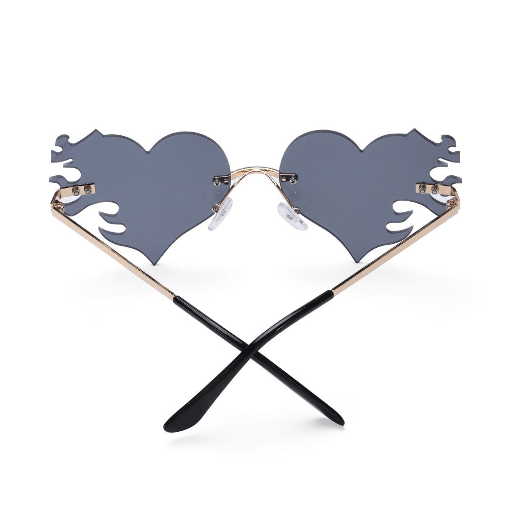 UV400 Protection Party Favor Heart Sunglasses Sunglasses for Women Heart Glasses Rimless Sunglasses