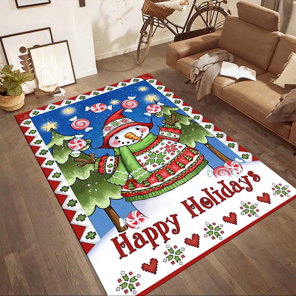 Christmas 87 Floor Rug Office Rug Suitable for Outdoor Dining Room Living Rooms Decorate room Antislip Carpet Office home decor Gift for Festivals