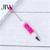 Novelty Rainbow Pens DIY Beadable Pen, Colorful Fancy Beaded Crafting Ballpoint Gift for Students, Party Favors, Creative Office Supplies Decorative