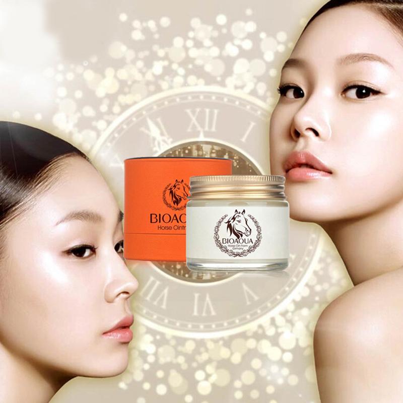 Увлажняющий и осветляющий крем для лица с лошадиным маслом, против морщин, лифтинговый, укрепляющий, отбеливающий крем для лица