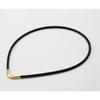 Rakuwa Magnet Titanium Necklace S-2 Black/Gold 45cm 1pc