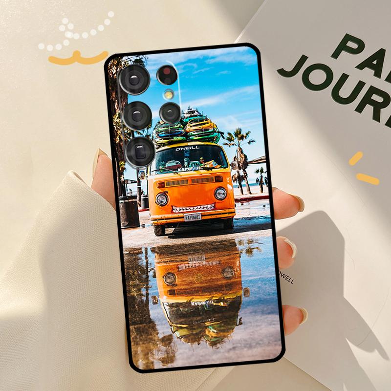 Combi Van Surf Phone Case For Samsung Galaxy S23 S20 FE S21 Ultra S22 Plus Note 10 20 S8 S9 S10 Plus Cover