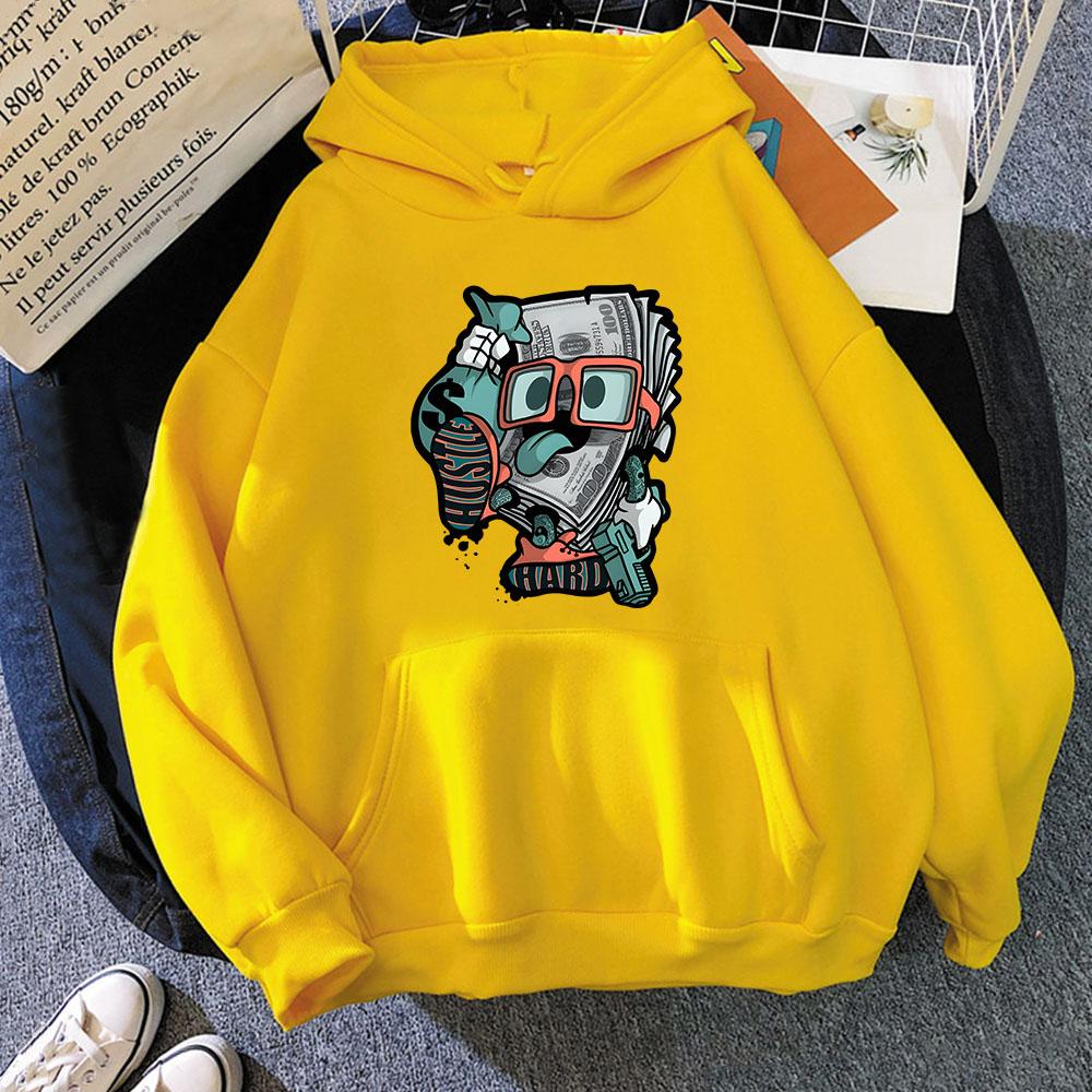 Money Roll 100 Hundred Dollar Толстовки мужские толстовки с капюшоном мультяшный смешной женская одежда осень зима длинный рукав топ