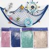 1x2M Sea Themed Fishnet Decor Cotton Rope Fish Net Party Decoration Beach Party