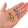 Gift Fashion Charm Chain Vintage Retro Rock Hip Hop Necklace Neptune Trident Pendant Choker