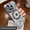 Новый чехол Magsafe с рисунком цепи для iPhone 11 Pro Max 12 13 14 Pro Max 14 Plus, роскошная защита объектива с покрытием, мягкий силиконовый чехол