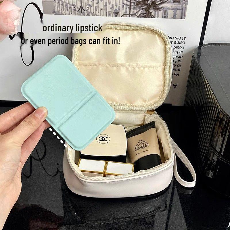Compact Folding Makeup Mirror: Mini Portable Pocket Mirror for On-the-Go Touch-ups and Student Dorms