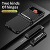 Роскошный кожаный складной чехол с защитой от падения для Samsung Galaxy Z Flip 4 Flip4 Flip 3 Flip3, противоударный чехол с держателем для ручек S
