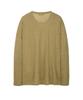 IL CORSO Slub Long Sleeve T-Shirt Khaki