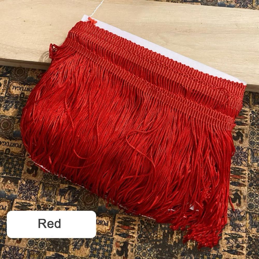 10 Yards 6 Inches Fringe Trim Polyester DIY Craft Accessories Lace Trim Ribbon Solid color Tassel Trim Lamp Shade