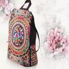 Женский рюкзак, винтажный холщовый рюкзак с вышивкой в ​​этническом стиле, женские дорожные сумки ручной работы с цветочной вышивкой