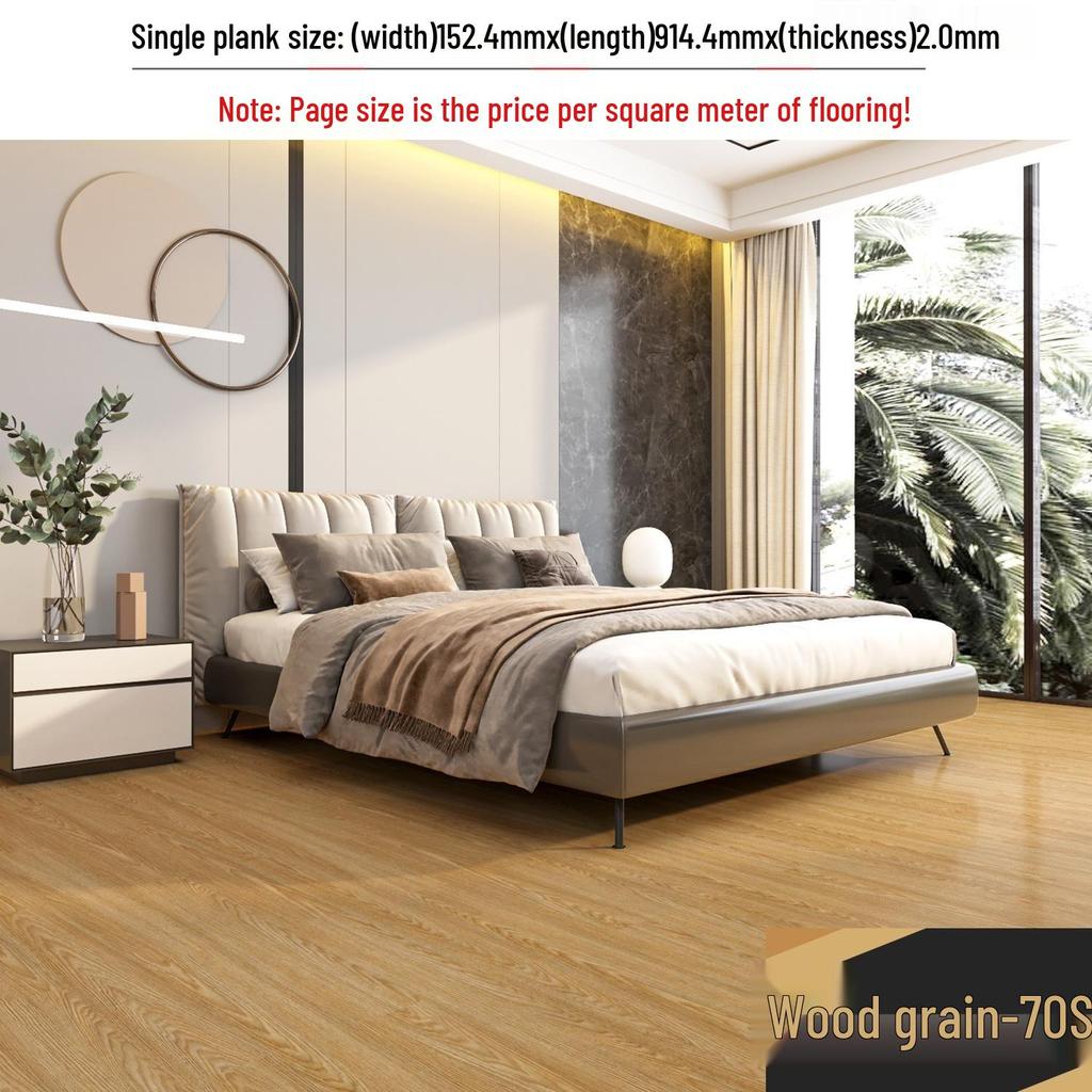 Самоклеящаяся водонепроницаемая виниловая наклейка для пола под камень: Толстое, износостойкое ПВХ-покрытие для спален