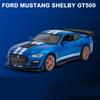 1/32 Ford Mustang Shelby GT500 Alloy Sports Car Model Diecast & Toy Vehicles Metal Car Model Simulation Collection Children Gift