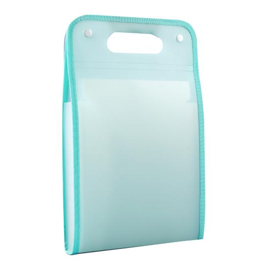 Expanding File Folder 13 Pockets Accordion File Organizer with Handle Plastic Clear Document Organizer Hold A4 Letter Size Paper