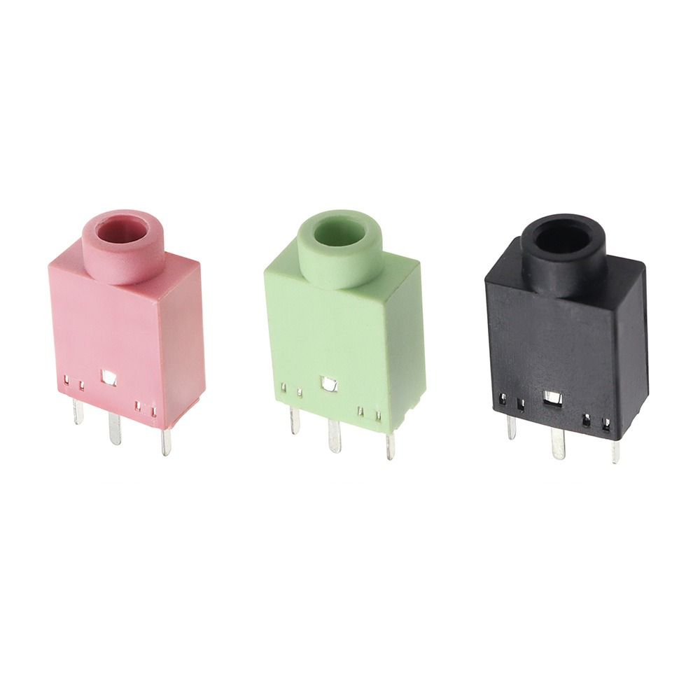 10Pcs Double Channel Audio Jack Socket Vertical Mount Stereo Socket Audio Equipment Repair