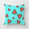Luxury Home Decor Office Seat Cushion Cover Creative Cartoon Watermelon Banana Print Fashion Pillow Cover