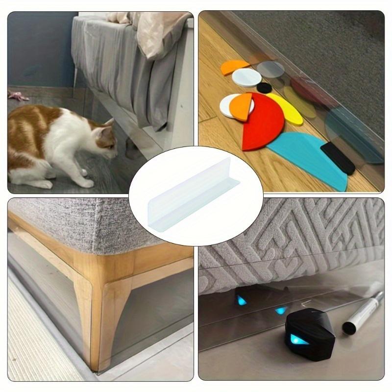 1PC 50X5X4cm Clear Under Couch Blocker, Adjustable Furniture Gap Blocker, Prevents Items from Falling Under Sofa or Bed