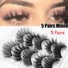 Effect Natural Long Volume Handmade Crisscross Eye Lash Extension False Eyelashes 3D Mink Hair
