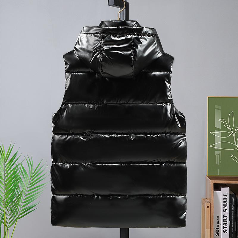 Модный жилет Мужской пуховый хлопковый жакет-лошадь Тренд Осень и Зима Плечи Большой размер Утепленный Теплый Верхняя одежда Рабочая куртка