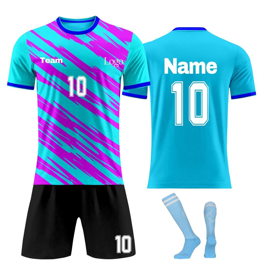 Personalised Shirts Kit Mens Girls With Name Number Custom Football Jerseys For Boys Training Suit
