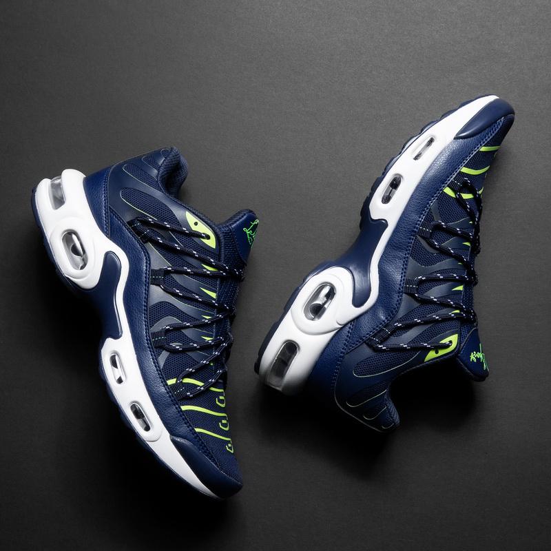 Men Sneakers Running Fashion Outdoor Jogging Sports Shoes Mesh Breathable Cushioning Black Basket Footwear Male Plus Size 39-46