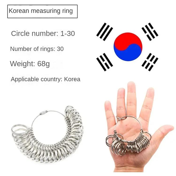 Металлический кольцемер для пальца Алюминиевый сплав Кольцемеры Измеритель Ювелирное дело Измерительная оправка Стандартные размеры Инструменты