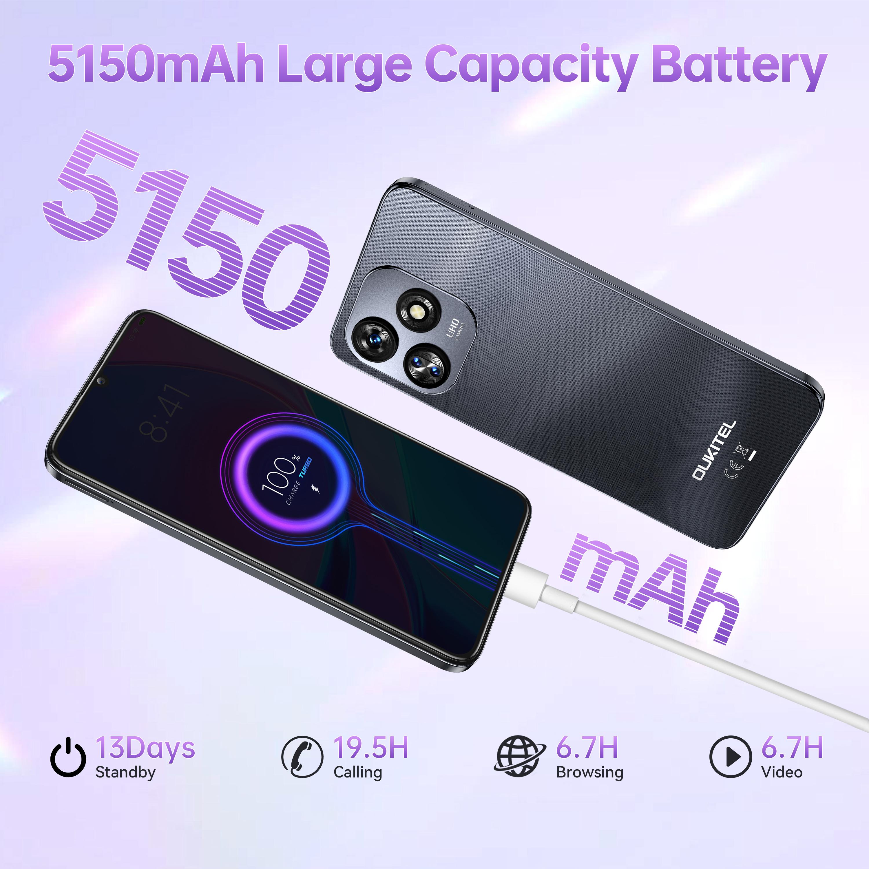 Oukitel Смартфоны C51, Android 13, 18 ГБ ОЗУ+128 ГБ ПЗУ, смартфон