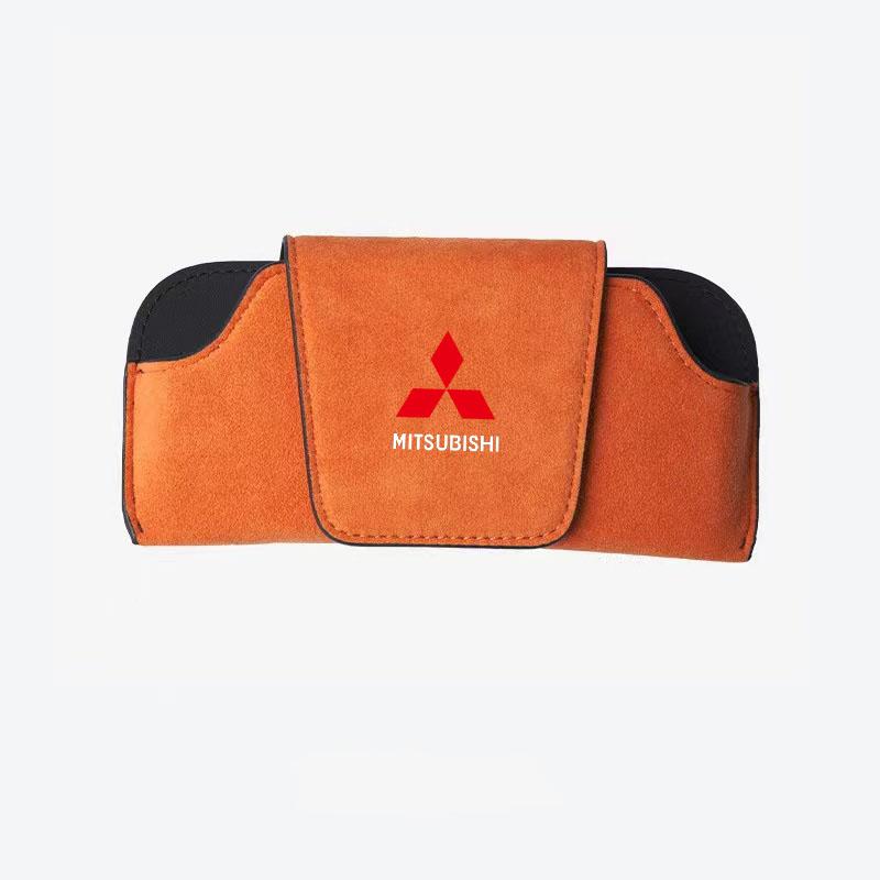 Car Glasses Box Sun Visor Eyeglass Case for Mitsubishi Eclipse Lancer Outlander Pajero ASX Colt I200 Space Delica Star Sunglasse