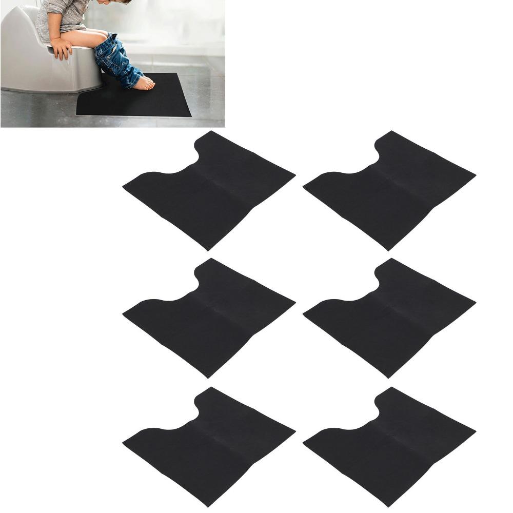 6 Pack U Shape Toilet Rug Washable Toilet Floor Mat Durable Toilet Mat Bathroom