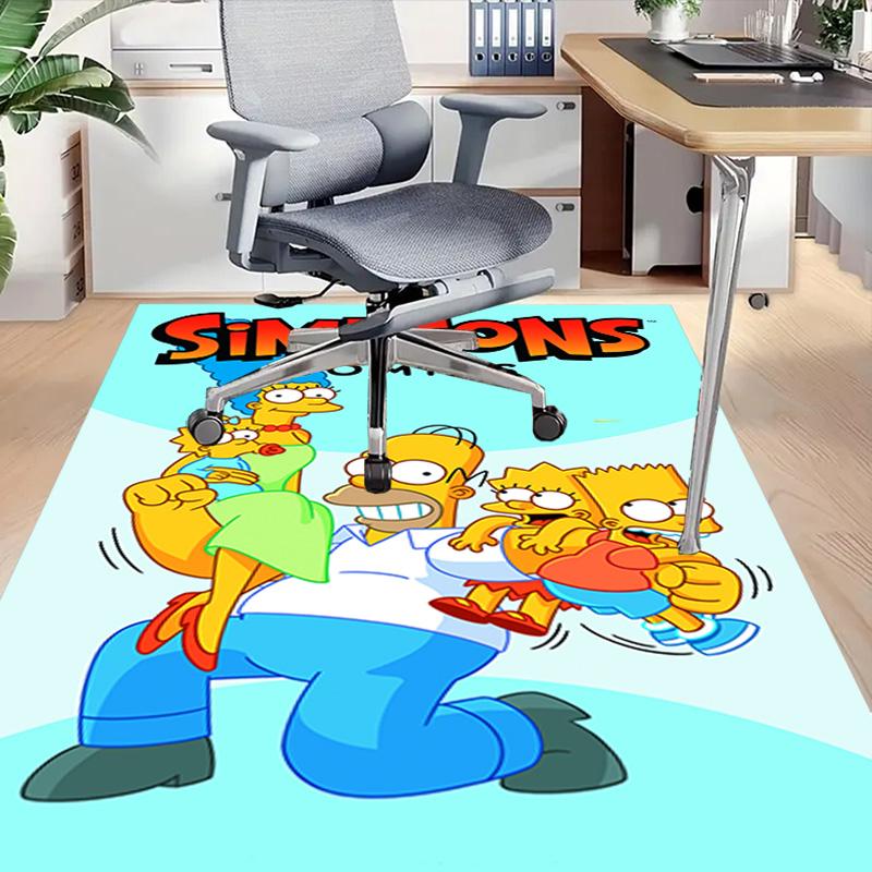 1pc Simpsons Family Carpet for Playroom Bedroom Living Room Sofa Home Decor,kids Game Area Rug Non-slip Floor Mat Y82652