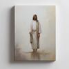Prayer In Silence - Jesus Prayer In Silence - Jesus, 30X40 Cm, Gold Aluminum Frame, 230 Gsm Matte Paper