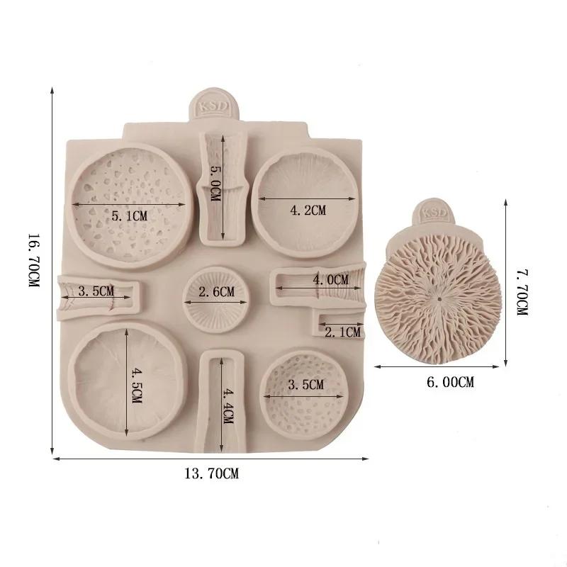1 Pcs New Huge Mushroom Silicone Fondant Molds Wedding Cake Decorating Tools For Baking Chocolate Resin Molds(Color Random)