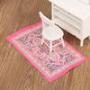 1:12 миниатюрный напольный коврик для кукольного домика, тканый чехол, модель ковра, домашний декор, игрушка