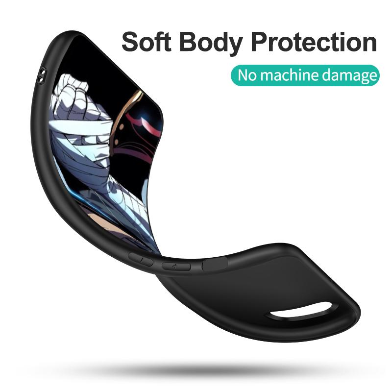 Черный чехол из ТПУ для ZTE Blade A3 A5 A7 2019 2020 A31 A51 A71 A7S V2020 L210 L8 smart vita 2022 v30 Solo Leveling Sung-Jin-Woo