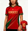 Morocco Style Soccer Jersey Football Tee Fan Jersey Gift Sports T-Shirt Summer Breathable Short Sleeve Casual Fashion Streetwear