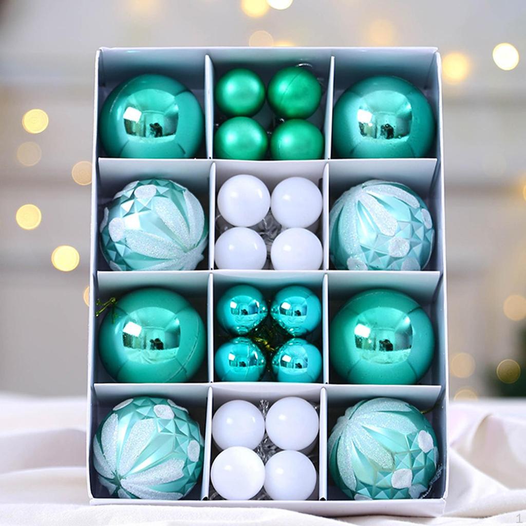 40 шт. Рождественские шары, набор украшений, подвески, капли, многоразовый рождественский декор для вечеринок