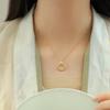 Ping An Ruyi Lock Necklace for Women with Niche Design Chinese Style Retro Gifts for Girlfriend